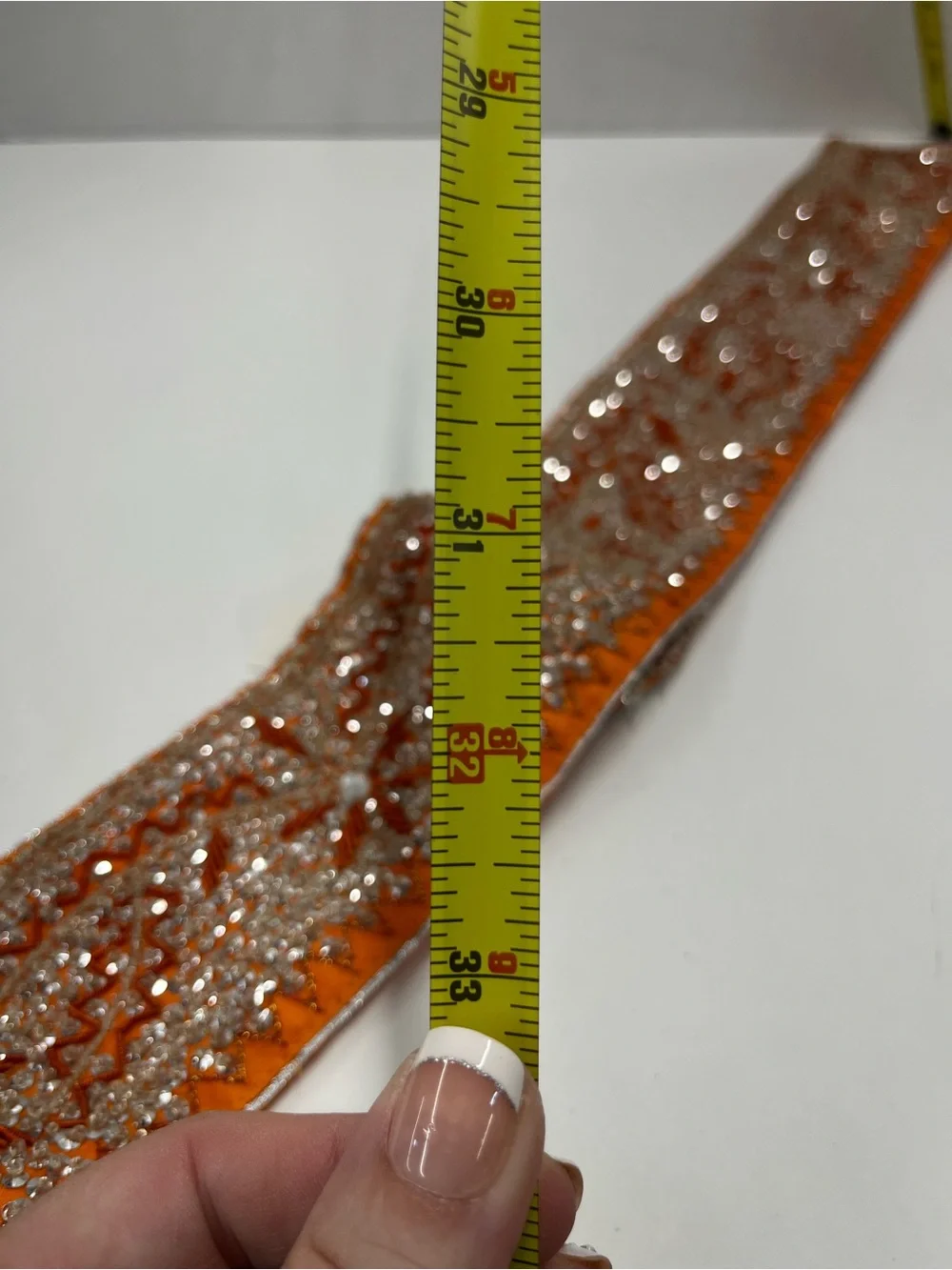 Traditional Indian fabric waist belt